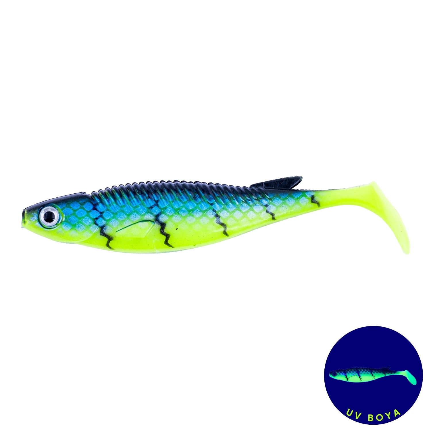 Silikon Balık - 10g 100mm - Fishack PredatorX - UV Boyalı - Radar