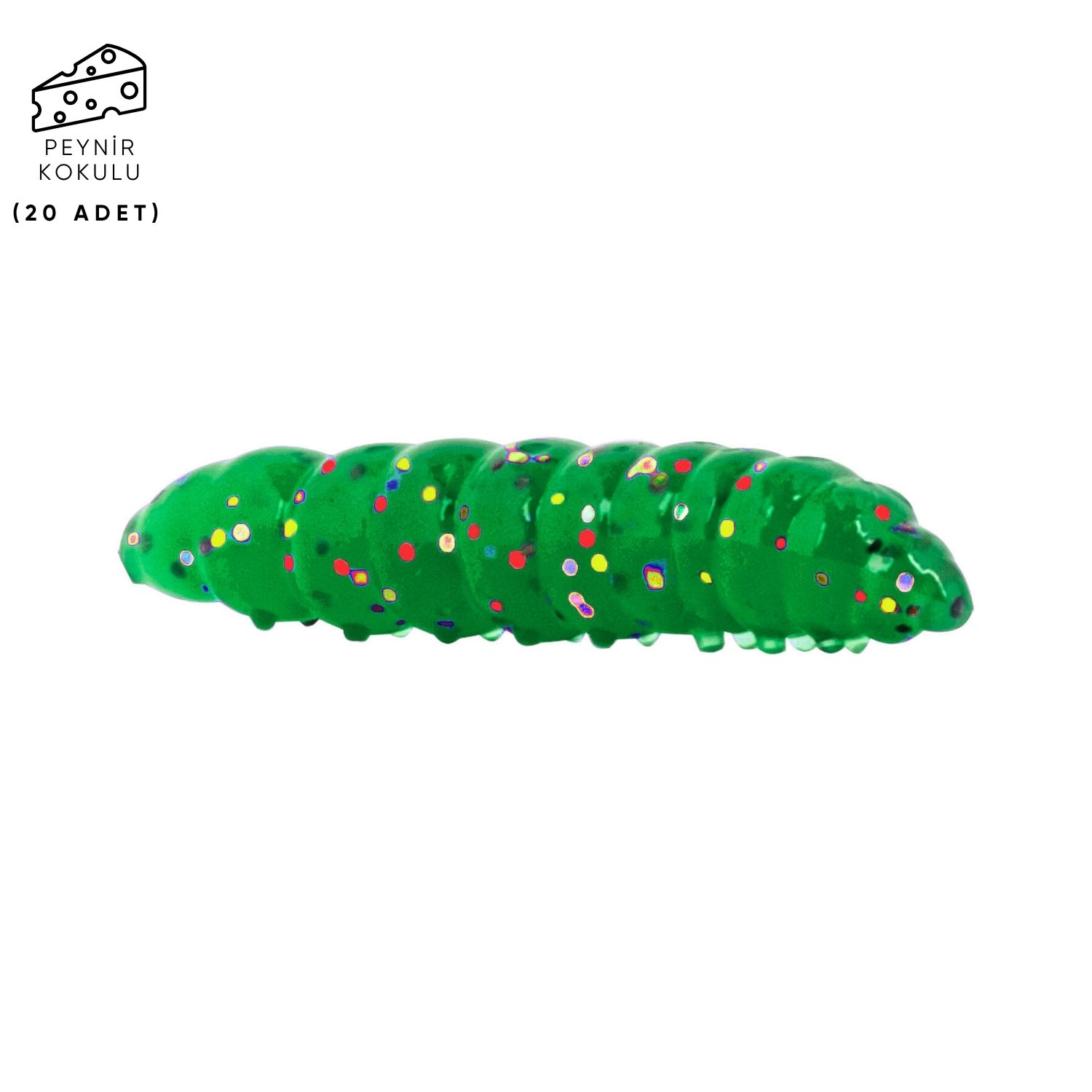 Silikon Kurt Yem - Fishack - 35mm - Peynir Kokulu - 20 Adet - Jungle - Trout Bait
