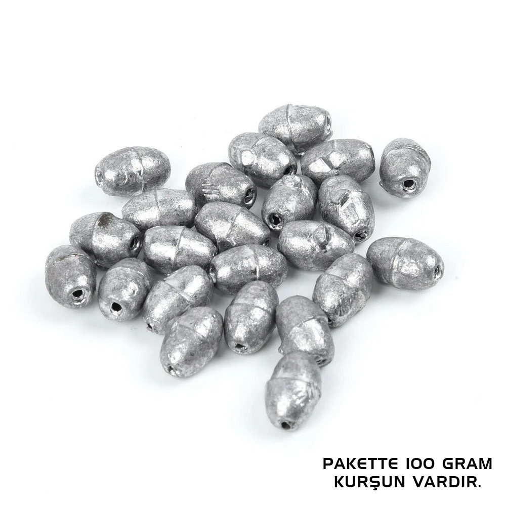 Gezer Olta Kurşunu - Kıstırma (Zeytin) Kurşun - 8 Gram - 100 Gr Paket