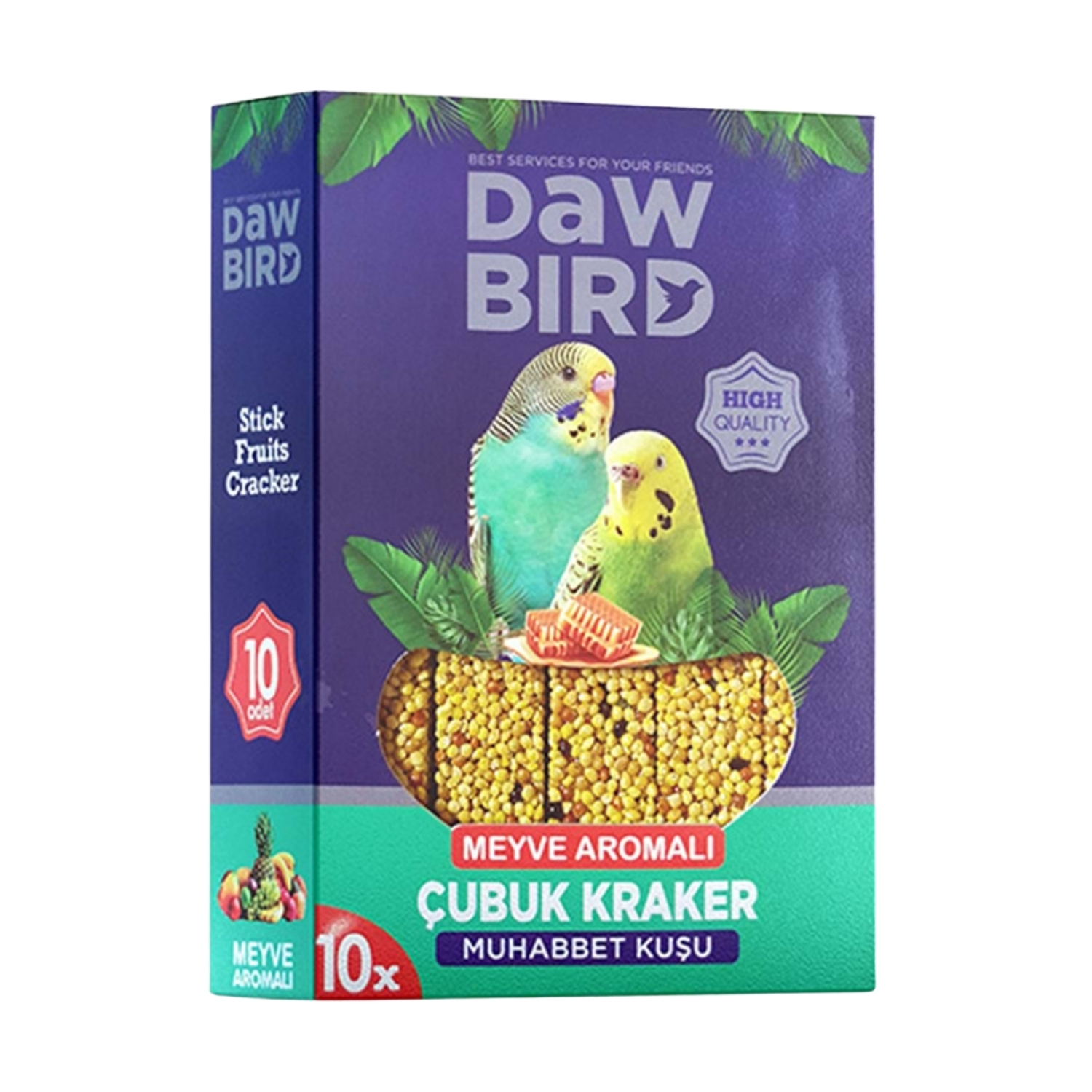Kuş Krakeri - Dawbird - Meyve Aromalı - 10'lu